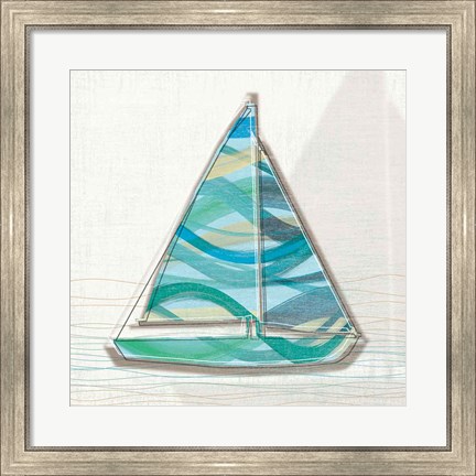 Framed Smooth Sailing I Print