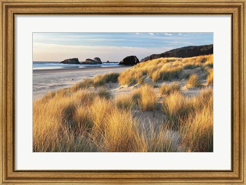 Framed Dune Grass And Beach Print