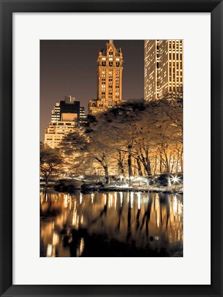 Framed Central Park Glow II Print