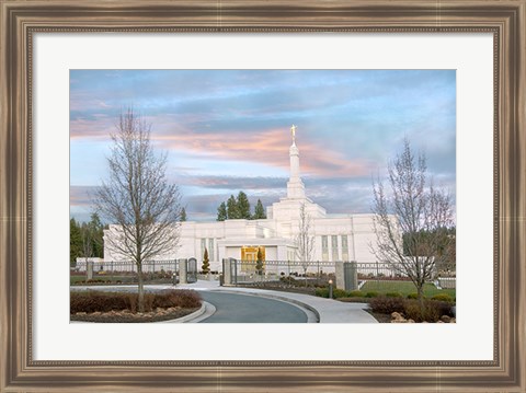 Framed Spokane Temple Print