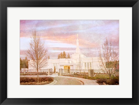 Framed Spokane Temple II Print