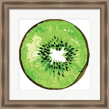 Framed Kiwi Plate Print