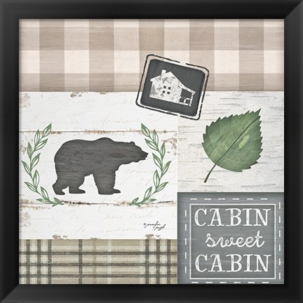 Framed Cabin Sweet Cabin Print