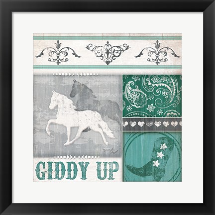 Framed Giddy Up Print