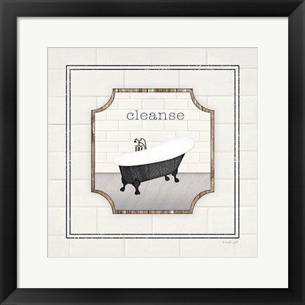 Framed Bath Cleanse Print