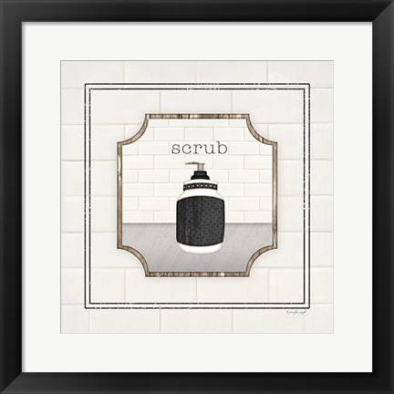 Framed Soap Scrub Print