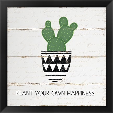 Framed Plant Happiness Print