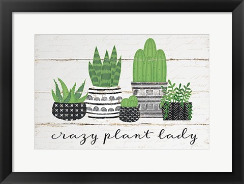 Framed Crazy Plant Lady Print