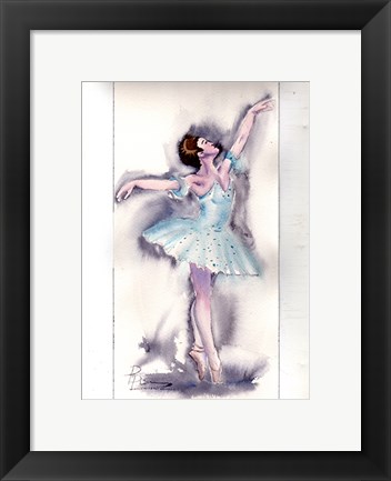 Framed Ballet Dancer Print