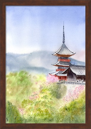 Framed Asian Landscape I Print