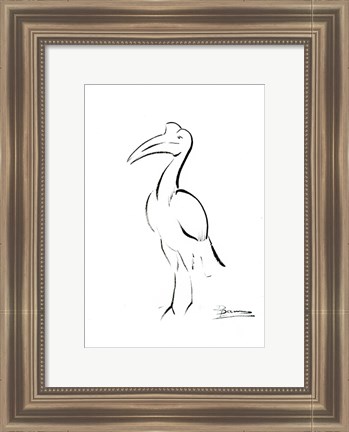 Framed Bird Outline Print