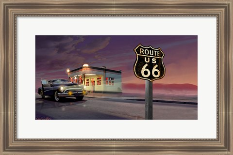 Framed Route 66 Print