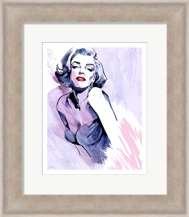 Framed Marilyn&#39;s Pose Print