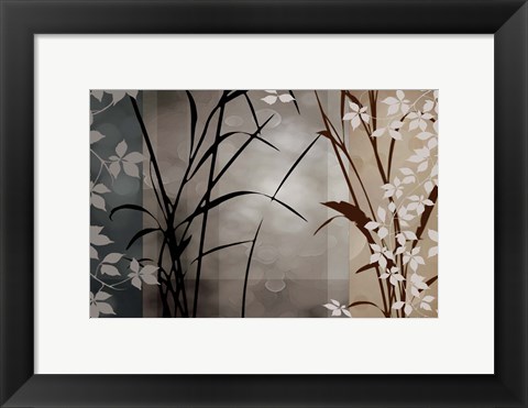 Framed Silver Whispers II Print