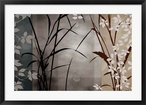 Framed Silver Whispers II Print