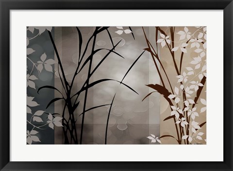 Framed Silver Whispers II Print