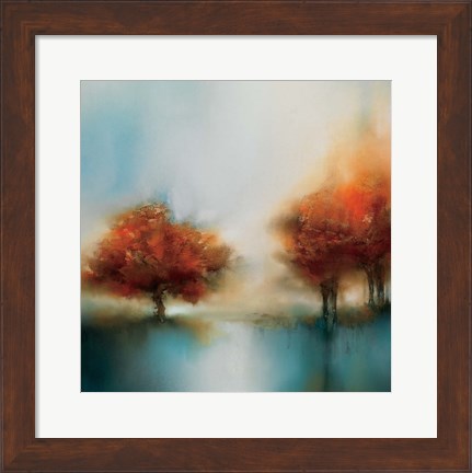 Framed Morning Mist &amp; Maple II Print