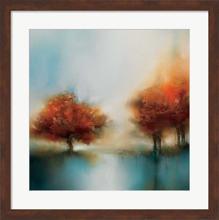 Framed Morning Mist &amp; Maple II Print