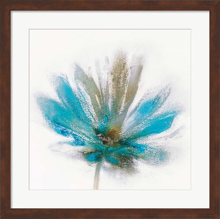 Framed Teal Breeze I Print