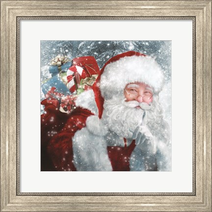 Framed Santa Presents Print