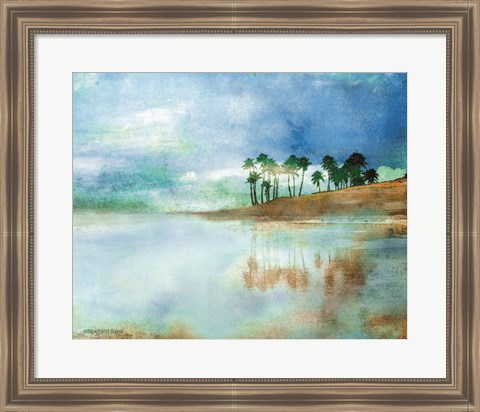 Framed Palm Coast Beach Print