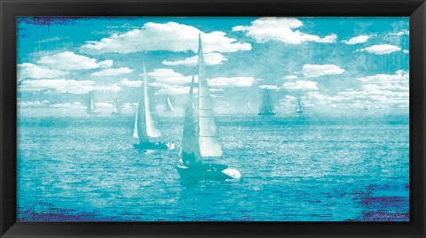 Framed Sailboat Vista Print