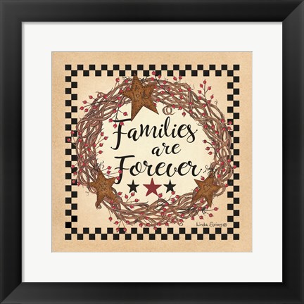 Framed Family Wreath Print