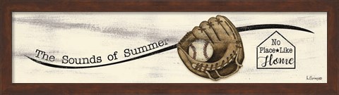 Framed Baseball - Summer Print