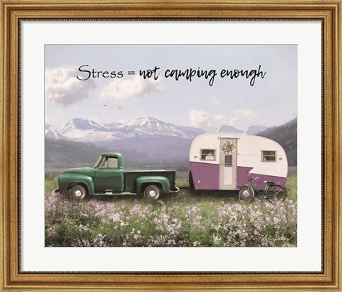 Framed Camping Stress II Print