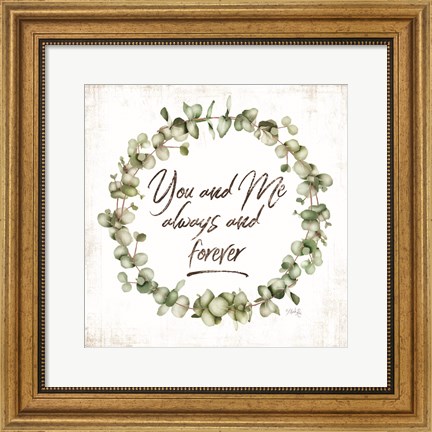 Framed You and Me Print