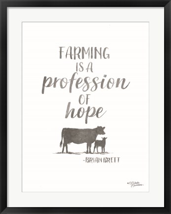 Framed Profession of Hope Print