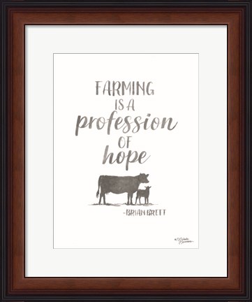 Framed Profession of Hope Print