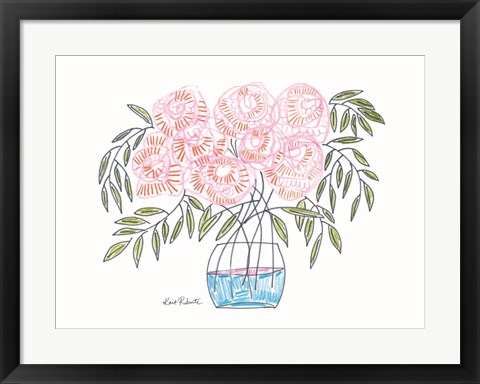 Framed Flowers for Emma Print