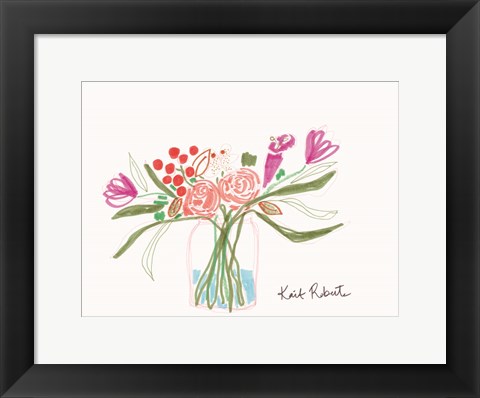 Framed Bouquet for Carle Print