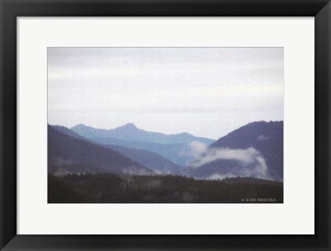 Framed Blue Hills &amp; Fog Print