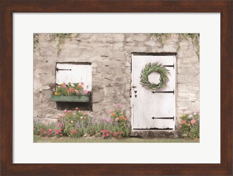 Framed Old Stone Cottage Print