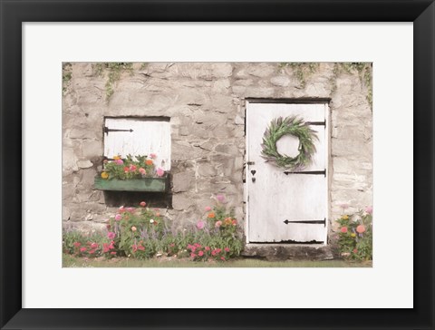 Framed Old Stone Cottage Print