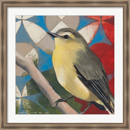 Framed Philadelphia Vireo Print