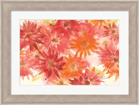 Framed Flowers Afield III Print