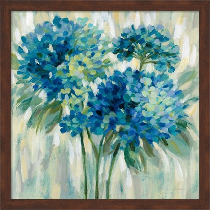 Framed Burst of Hydrangeas Print