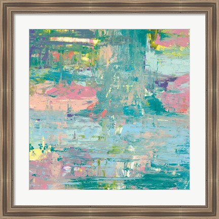 Framed Islands Abstract I Print