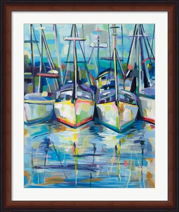 Framed Morning Dock Print