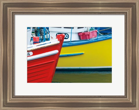 Framed Orkney Fishing Boats Print