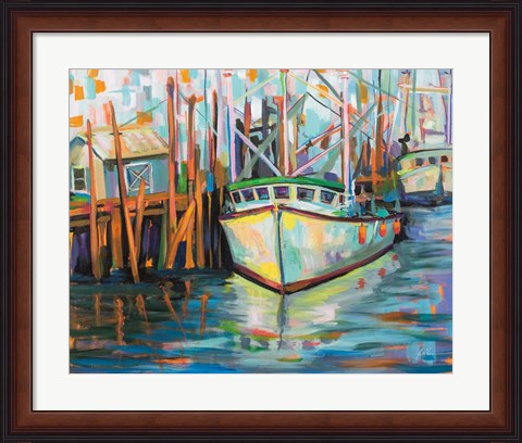 Framed At the Dock Print