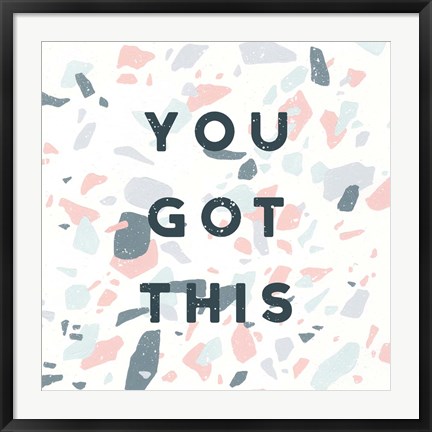 Framed Terrazzo Inspiration II You Print