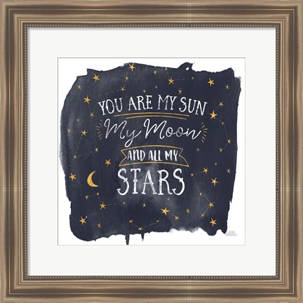 Framed Celestial Love IV Sq Print