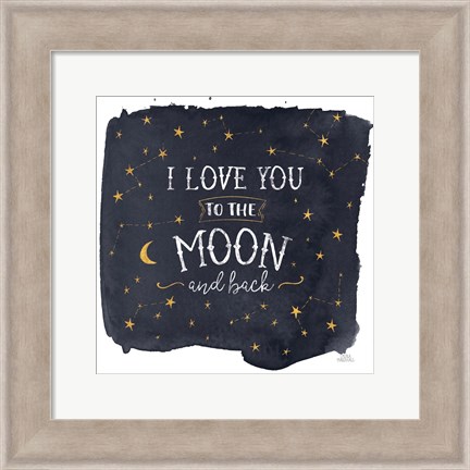 Framed Celestial Love I Sq Print