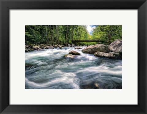 Framed Rocky River Stream Print