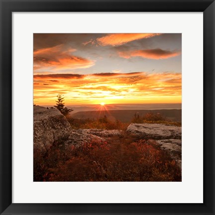 Framed Peaceful Sunset Print