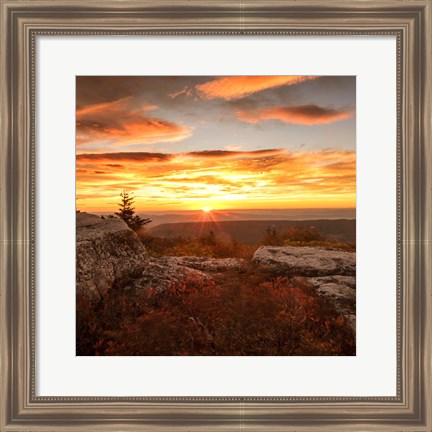 Framed Peaceful Sunset Print